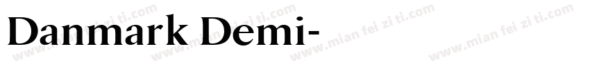 Danmark Demi字体转换